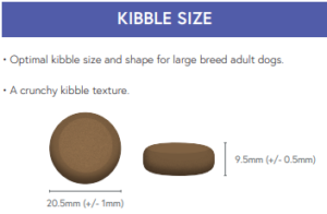 Large breed SP kibble size