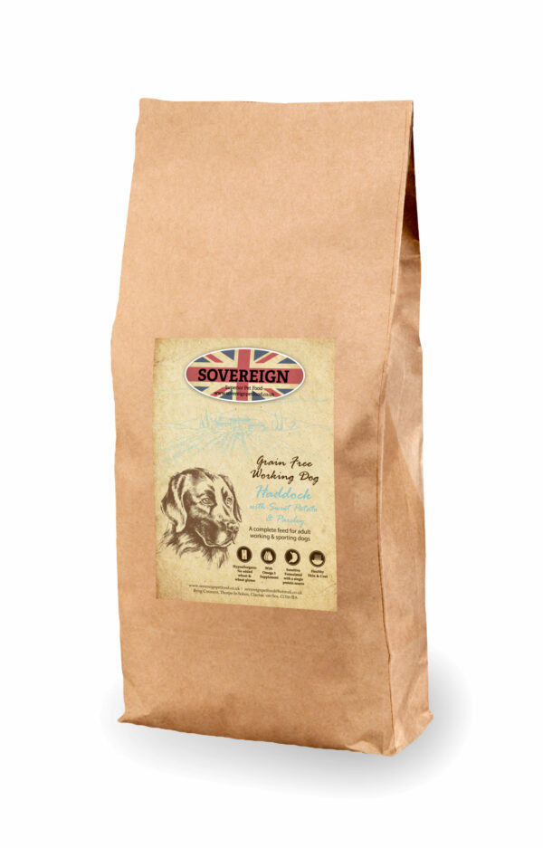 Grain free Haddock sweet potato & parsley Dog food